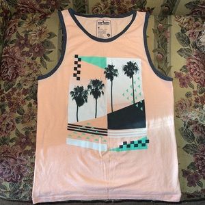 Men’s Neon Orange Tank Top